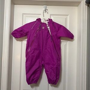 MEC baby rain suit size 12 month euc